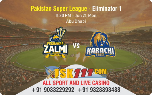 Cricket Betting Tips And Match Prediction For Peshawar Zalmi vs Karachi Kings Eliminator 1 Tips With Online Betting Tips Cbtf Cricket-Free Cricket Tips-Match Tips-Jsk Tips